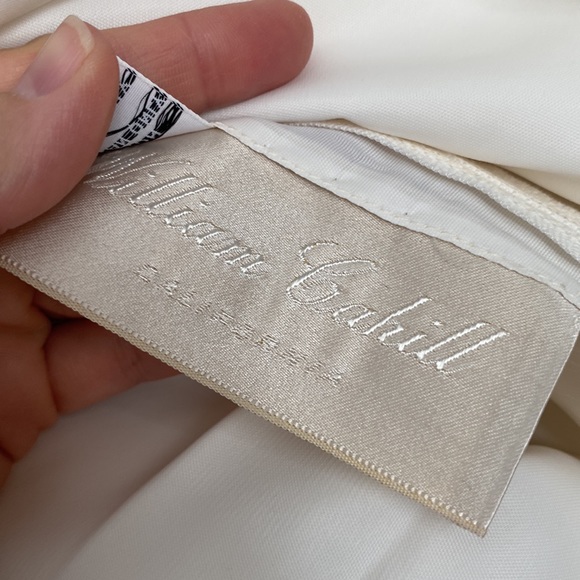 1970s vintage wedding gown long sleeve lace XS white cream ivory silk - Picture 14 of 14